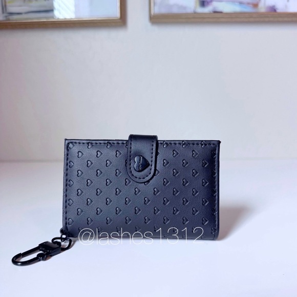 Black Heart Pattern Wallet - Picture 2 of 5